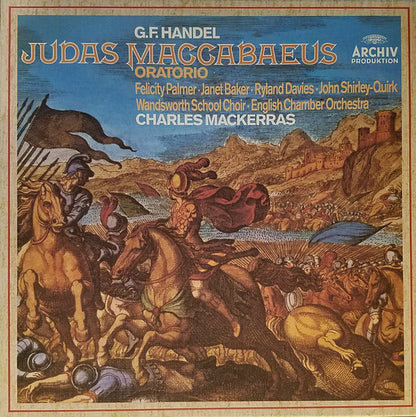 Georg Friedrich Händel, Felicity Palmer • Janet Baker • Ryland Davies • John Shirley-Quirk • Wandsworth School Boys' Choir • English Chamber Orchestra, Sir Charles Mackerras : Judas Maccabaeus Oratorio (3xLP, RE + Box)