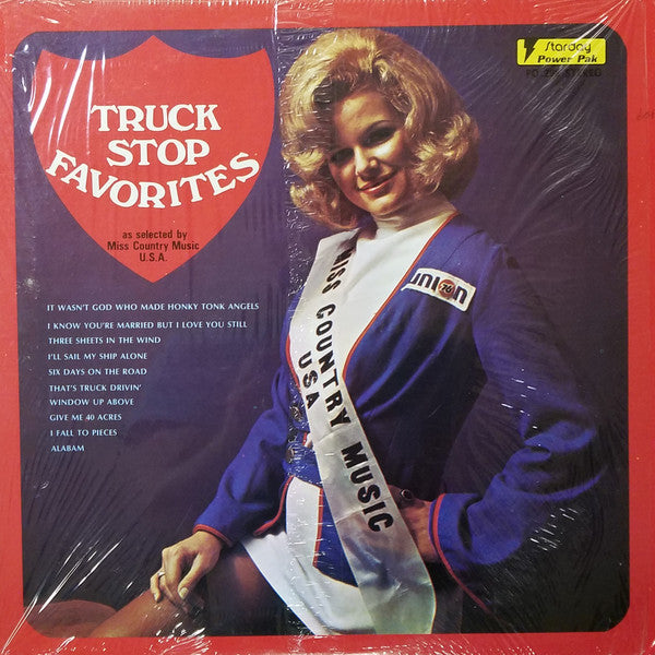 Various : Truck Stop Favorites (As Selected By Miss Country Music U.S.A.) (LP, Comp, Yel)