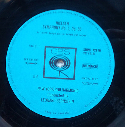 Carl Nielsen - Leonard Bernstein, New York Philharmonic : Symphony No. 5 Op. 50 (LP)