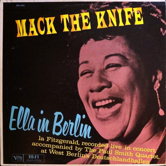 Ella Fitzgerald : Mack The Knife - Ella In Berlin (LP, Album, Mono, RE, MGM)