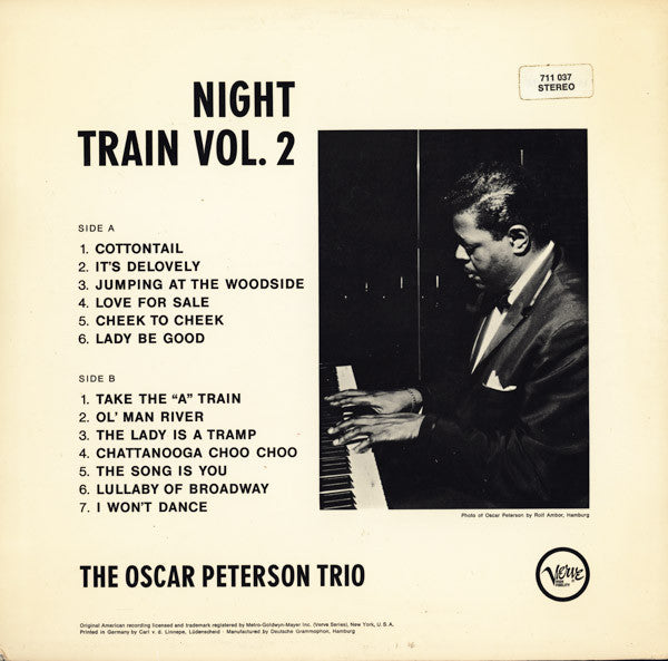 The Oscar Peterson Trio : Night Train Vol. 2 (LP, Comp)