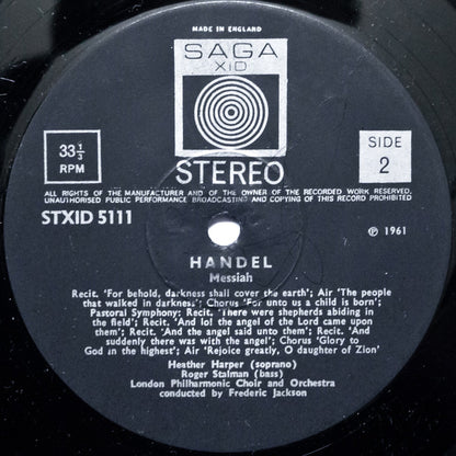 Georg Friedrich Händel - London Philharmonic Choir And London Philharmonic Orchestra Conducted By Frederick Jackson : Messiah (2xLP, Album)