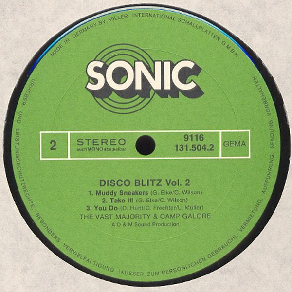 The Vast Majority & Camp Galore : Disco Blitz Vol. 2 (LP, Comp)