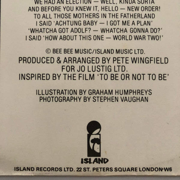 Mel Brooks : To Be Or Not To Be (The Hitler Rap) Pts. 1&2 (12", Single)