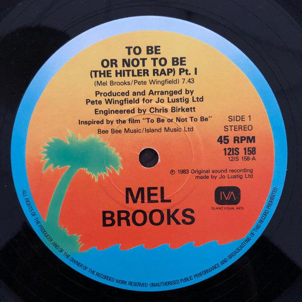 Mel Brooks : To Be Or Not To Be (The Hitler Rap) Pts. 1&2 (12", Single)