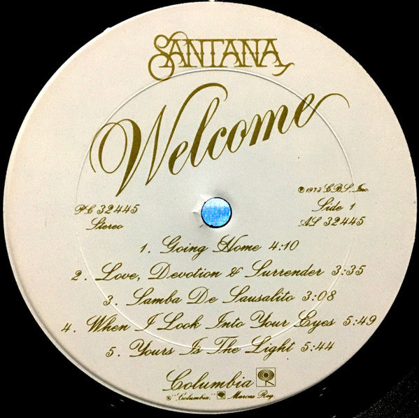 Santana : Welcome (LP, Album, Pit)