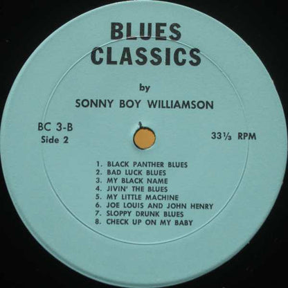 Sonny Boy Williamson : Blues Classics By Sonny Boy Williamson (LP, Comp)