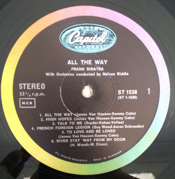 Frank Sinatra : All The Way (LP, Comp)