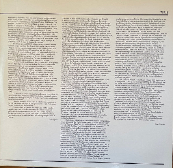 Antonín Dvořák, Rudolf Firkušný, Juilliard String Quartet : Piano Quartets, Opp. 23 & 87 (2xLP, Album)