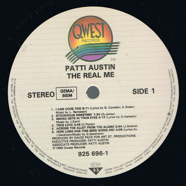 Patti Austin : The Real Me (LP, Album)