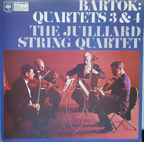 Béla Bartók - Juilliard String Quartet : Quartets 3 & 4 (LP, RE)