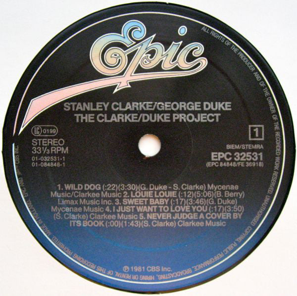 Stanley Clarke/George Duke : The Clarke / Duke Project (LP, Album, RE)