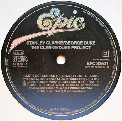 Stanley Clarke/George Duke : The Clarke / Duke Project (LP, Album, RE)