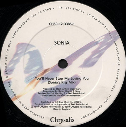 Sonia : You'll Never Stop Me Loving You (Sonia’s Kissmix) (12")