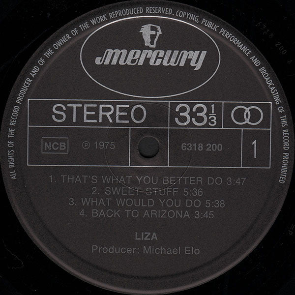 Liza (6) : Liza (LP, Album)