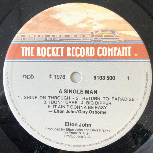 Elton John : A Single Man (LP, Album, Gat)