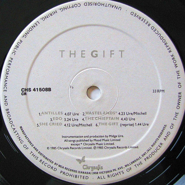 Midge Ure : The Gift (LP, Album)