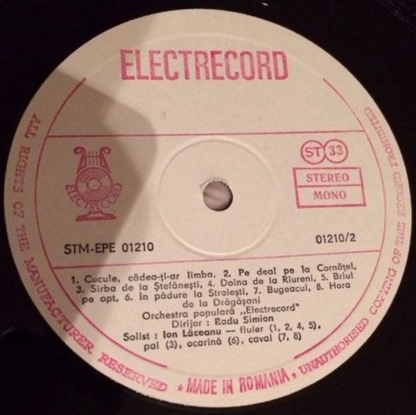 Ion Lăceanu : Un Virtuose Des Flûtes Roumaines / A Virtuoso Of The Romanian Flutes (LP, Album)