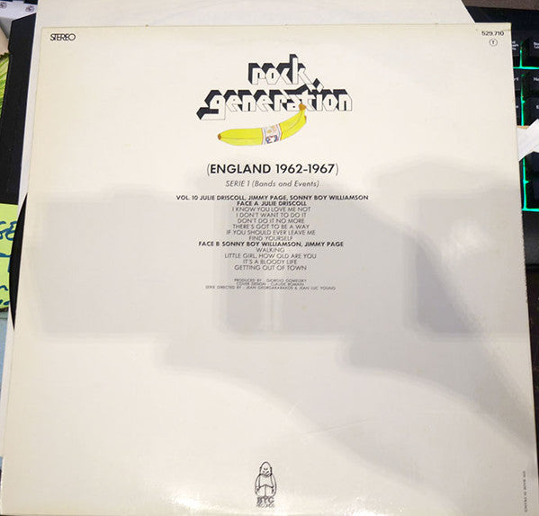 Julie Driscoll and Sonny Boy Williamson (2) : Rock Generation Vol. 10  Julie Driscoll, Jimmy Page, Sonny Boy Williamson (LP, Comp)