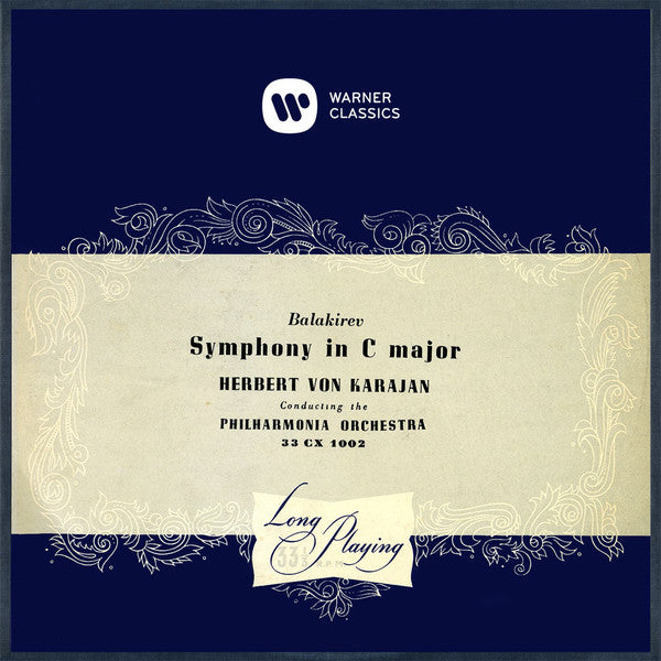 Mily Balakirev, Herbert von Karajan, Philharmonia Orchestra : Symphony No.1 In C Major (LP, Album, Mono)