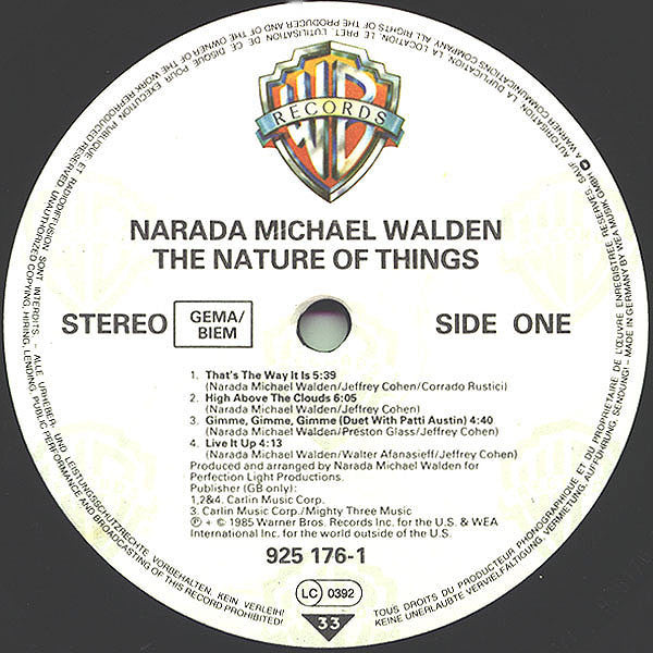 Narada Michael Walden : The Nature Of Things (LP, Album)