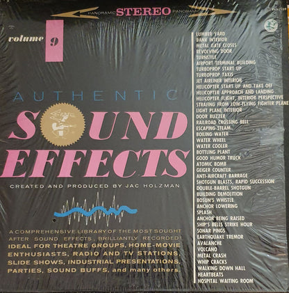 Jac Holzman : Authentic Sound Effects Volume 9 (LP)