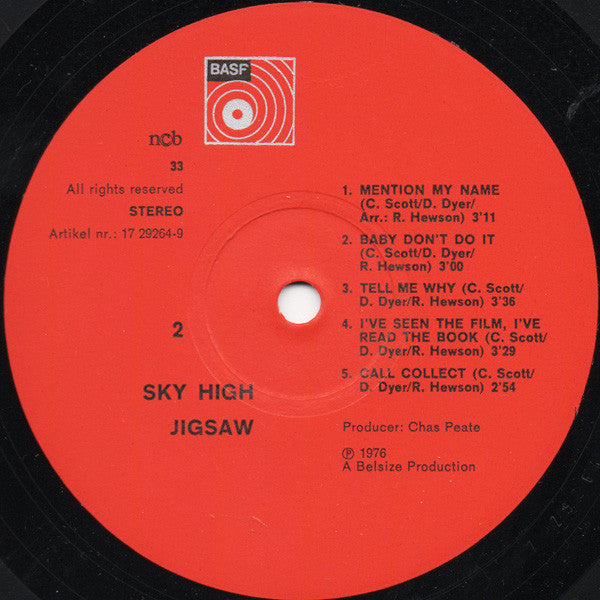 Jigsaw (3) : Sky High (LP, Album)