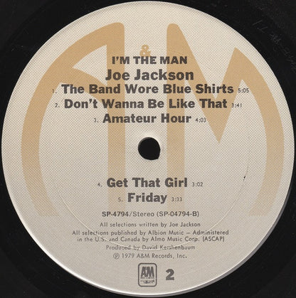 Joe Jackson : I'm The Man (LP, Album, Ter)