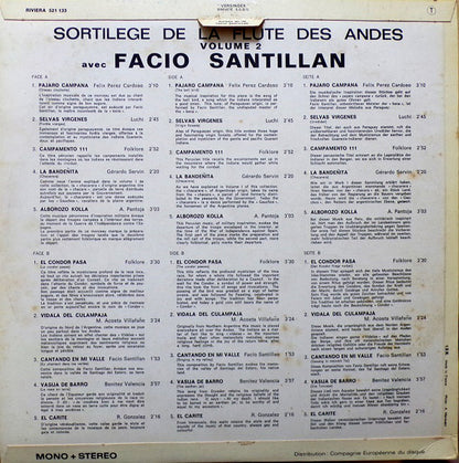 Facio Santillan : Sortilège De La Flûte Des Andes Vol 2 (LP, Album)