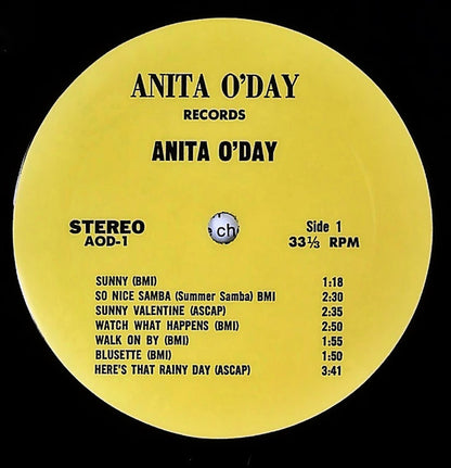 Anita O'Day : Anita and Rhythm Section (LP, Sim)