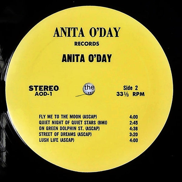 Anita O'Day : Anita and Rhythm Section (LP, Sim)