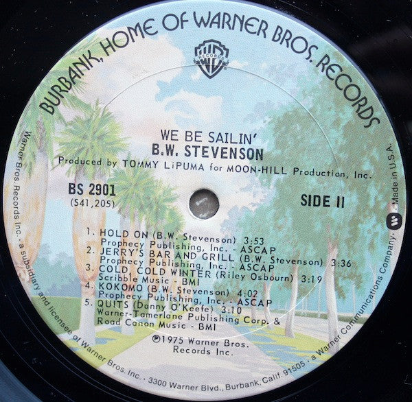 B.W. Stevenson : We Be Sailin' (LP, Album)