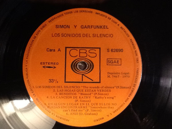 Simon & Garfunkel : Sounds Of Silence (LP, Album, RE)