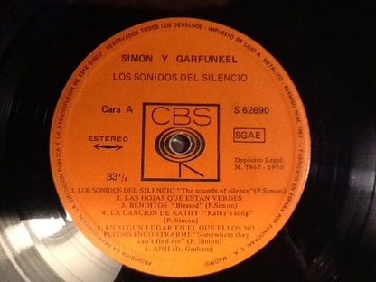 Simon & Garfunkel : Sounds Of Silence (LP, Album, RE)