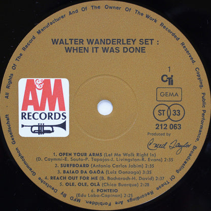 Walter Wanderley Set : When It Was Done (LP, Album)