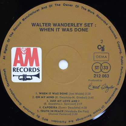 Walter Wanderley Set : When It Was Done (LP, Album)