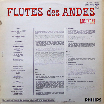 Los Incas : Flutes Des Andes (LP, RE)