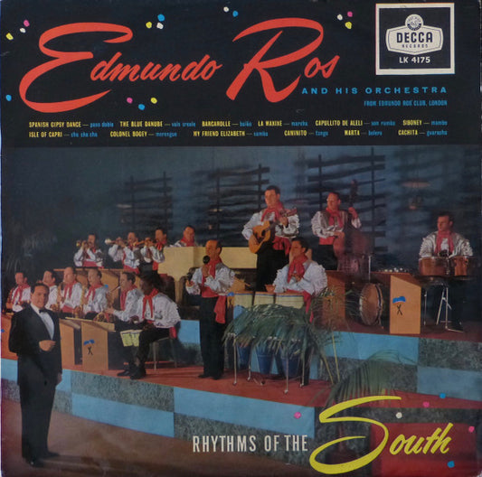 Edmundo Ros & His Orchestra : Rhythms Of The South (LP, Album, Mono)