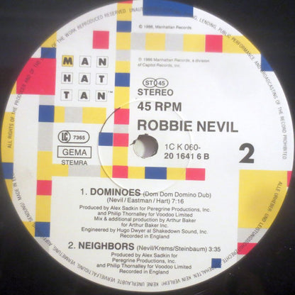 Robbie Nevil : Dominoes (12", Maxi)