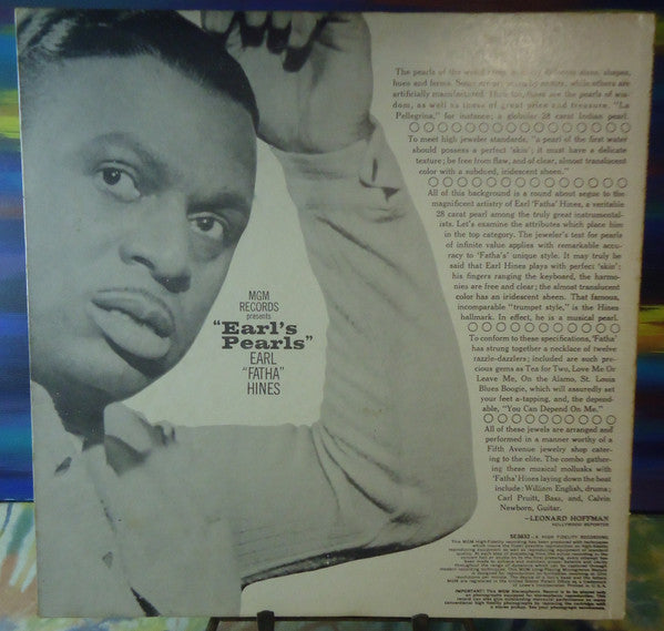 Earl Hines : Earl's Pearls (LP, Album)
