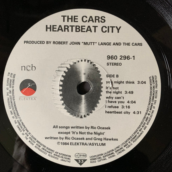 The Cars : Heartbeat City (LP, Album, Gat)
