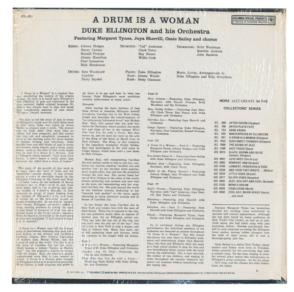 Duke Ellington And His Orchestra : A Drum Is A Woman (LP, RE, RED)
