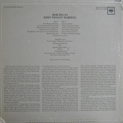 Bob Dylan : John Wesley Harding (LP, Album, Pit)