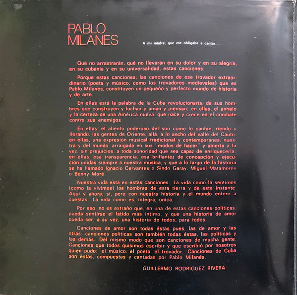 Pablo Milanés : Pablo Milanés (LP, Album)