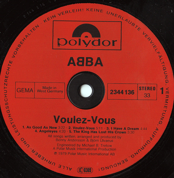 ABBA : Voulez-Vous (LP, Album)