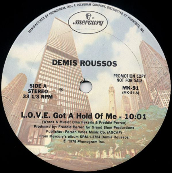 Demis Roussos : L.O.V.E. Got A Hold Of Me / I Just Live (12", Promo)