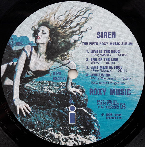 Roxy Music : Siren (LP, Album, Blu)