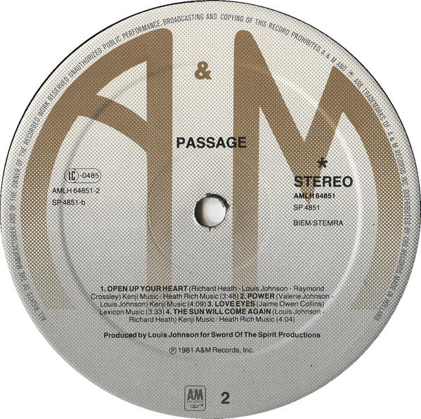 Passage (3) : Passage (LP, Album)