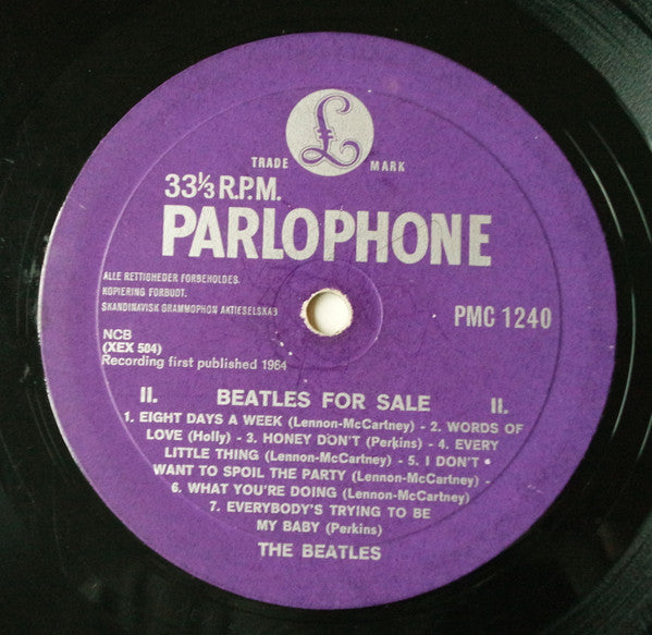 The Beatles : Beatles For Sale (LP, Album, Mono, Gat)