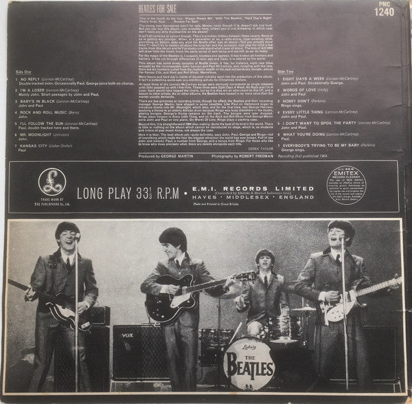 The Beatles : Beatles For Sale (LP, Album, Mono, Gat)